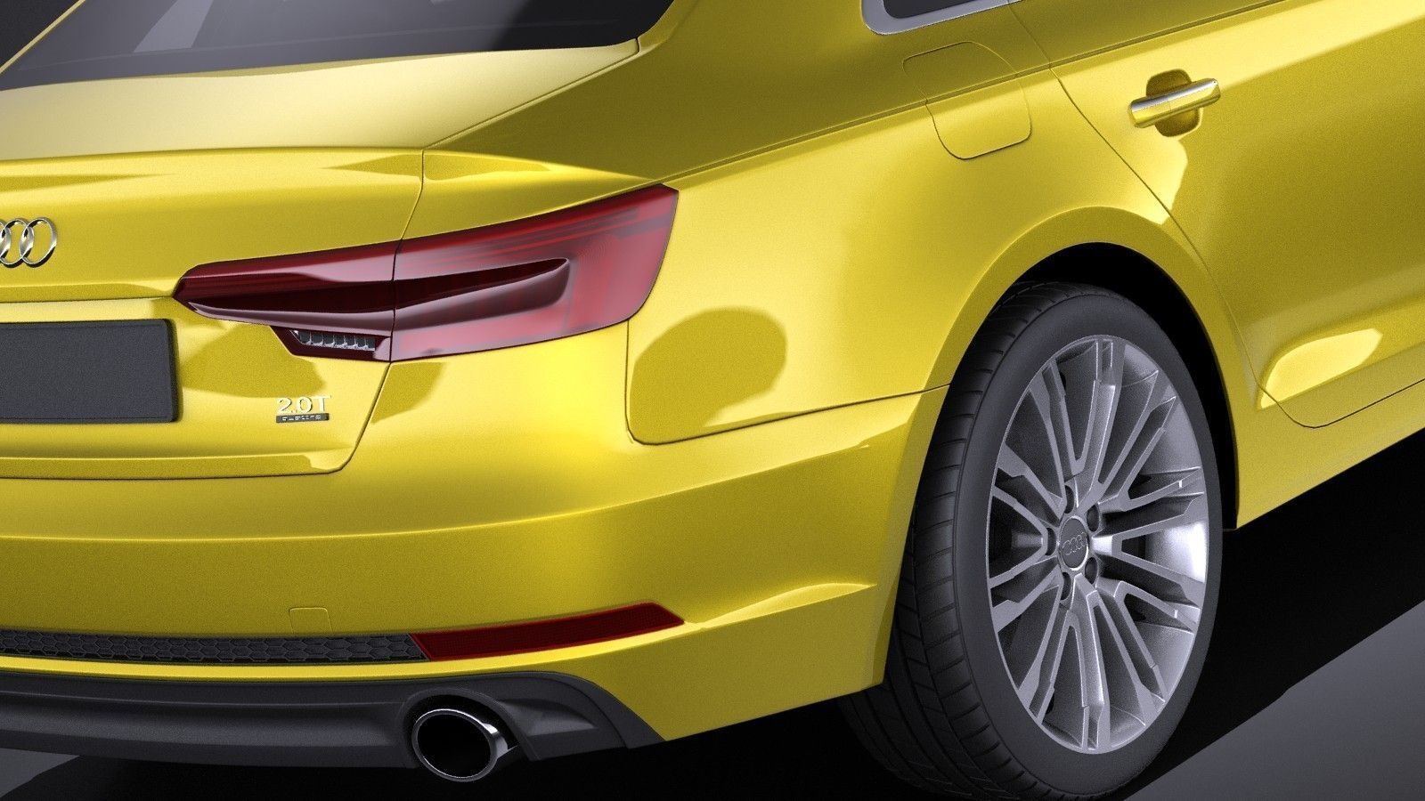 Audi A4 S-Line Sedan 2016 VRAY 3D model_3