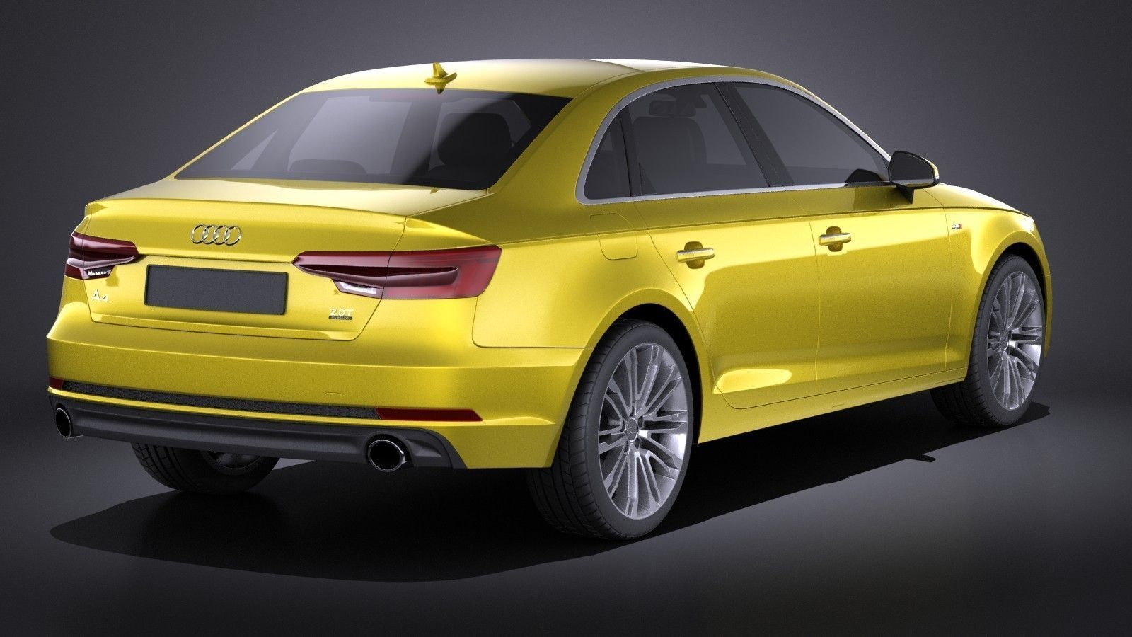 Audi A4 S-Line Sedan 2016 VRAY 3D model_5