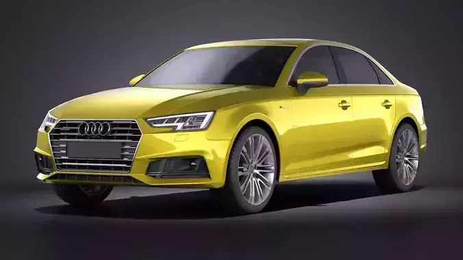 Audi A4 S-Line Sedan 2016 VRAY 3D model