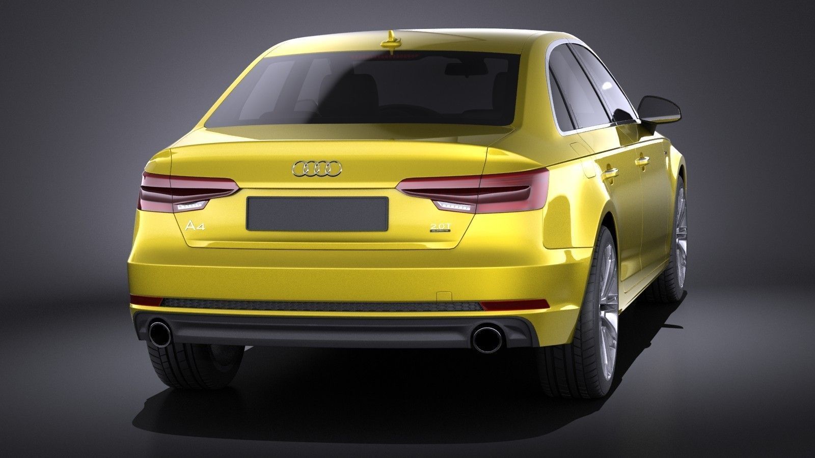 Audi A4 S-Line Sedan 2016 VRAY 3D model_4