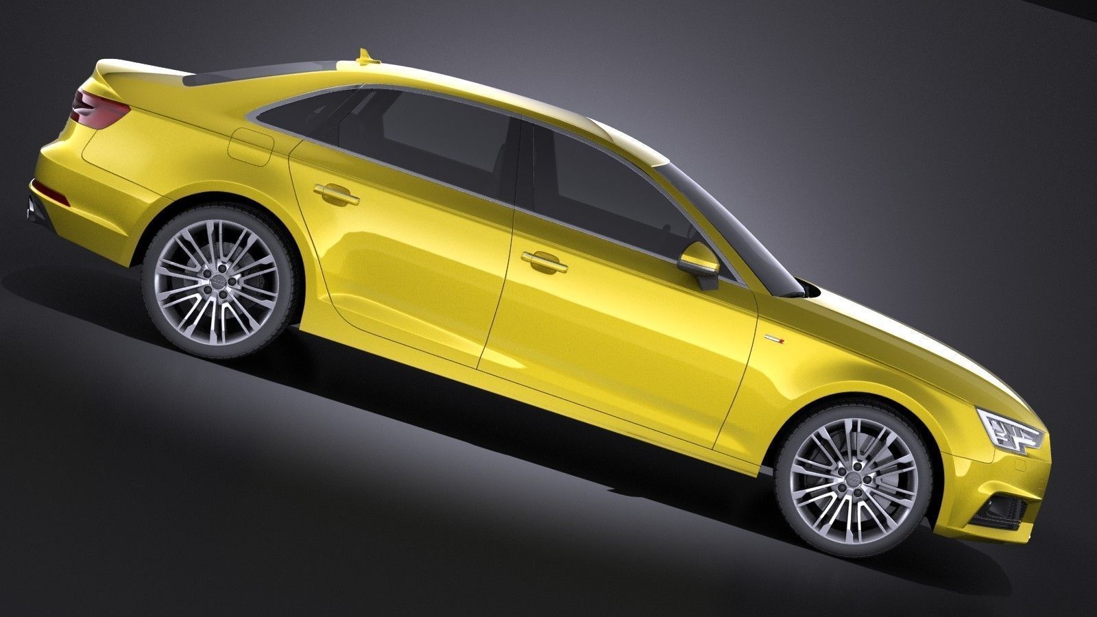 Audi A4 S-Line Sedan 2016 VRAY 3D model_6