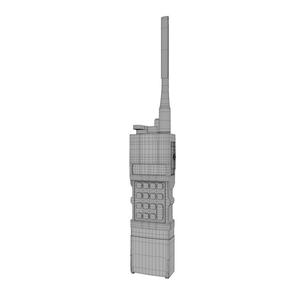 Harris Military Radio - Walkie Talkie 3D model_6