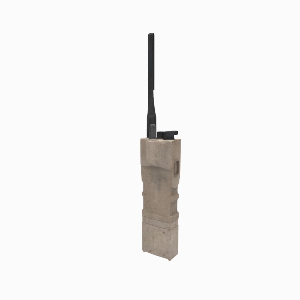 Harris Military Radio - Walkie Talkie 3D model_4