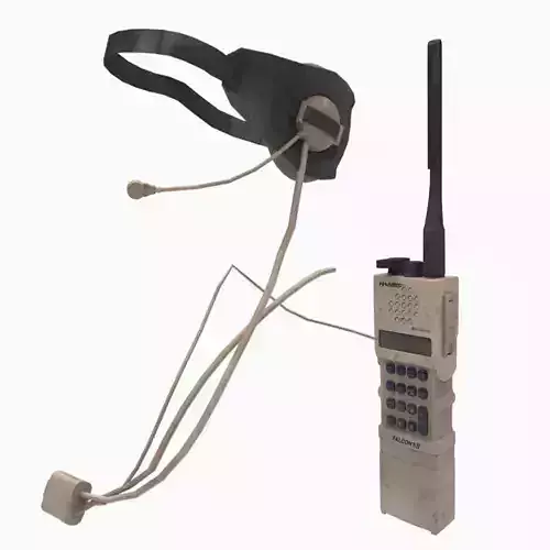 Harris Military Radio - Walkie Talkie 3D model