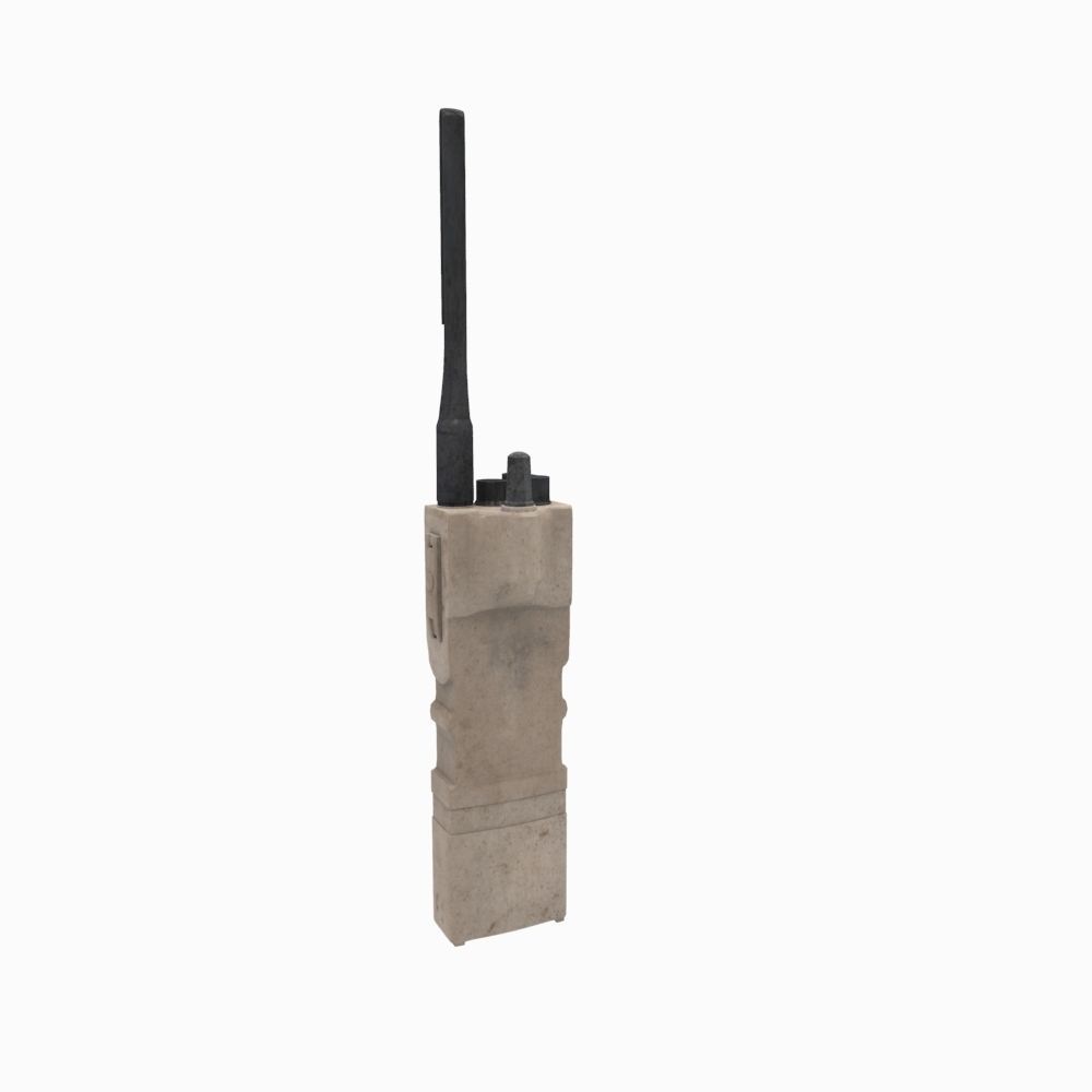 Harris Military Radio - Walkie Talkie 3D model_3