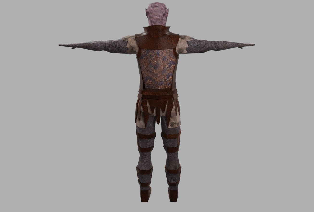 Orc Animated compatible with Mixamo Low-poly 3D model_14