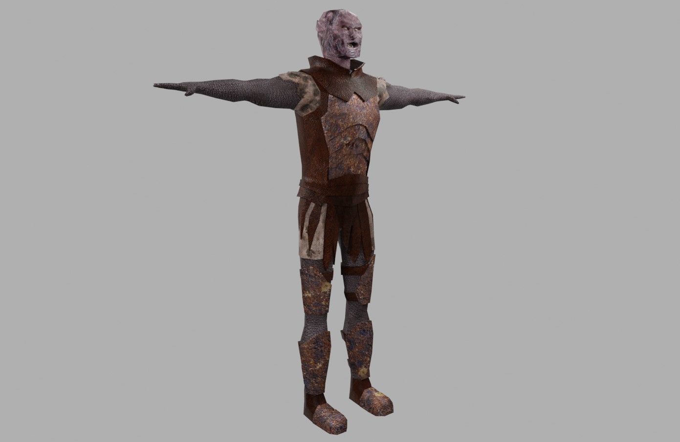 Orc Animated compatible with Mixamo Low-poly 3D model_17