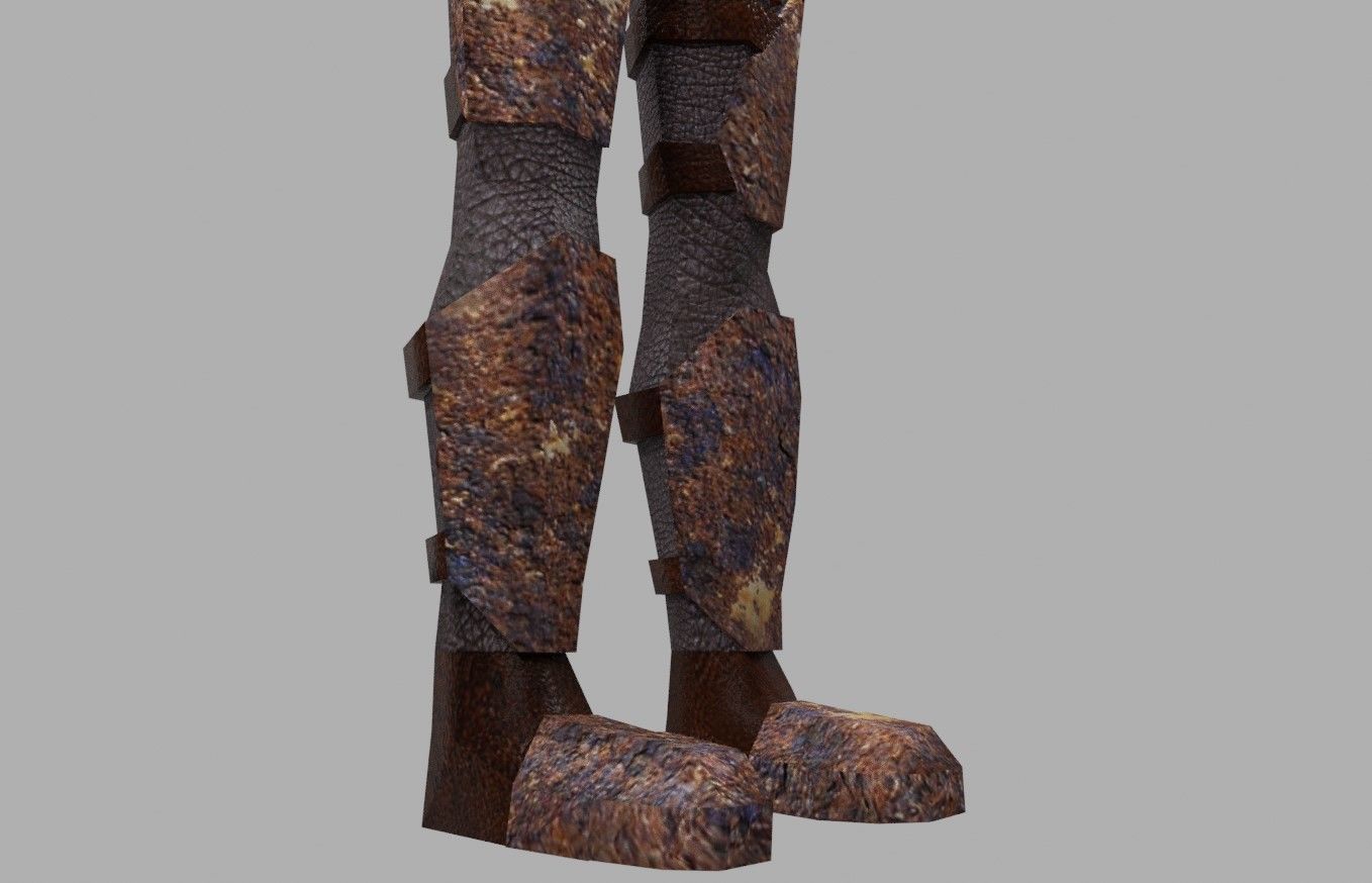 Orc Animated compatible with Mixamo Low-poly 3D model_4