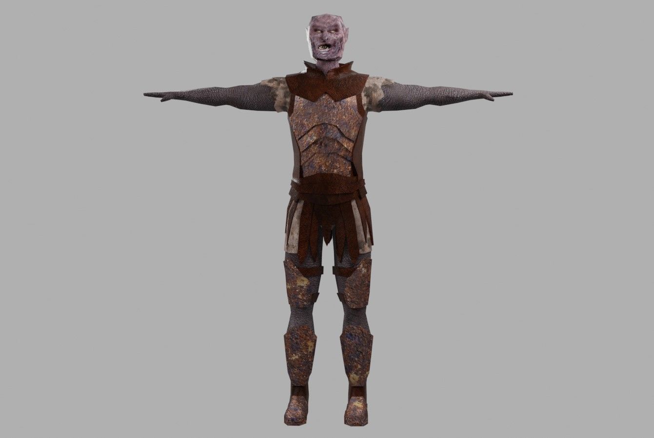 Orc Animated compatible with Mixamo Low-poly 3D model_10