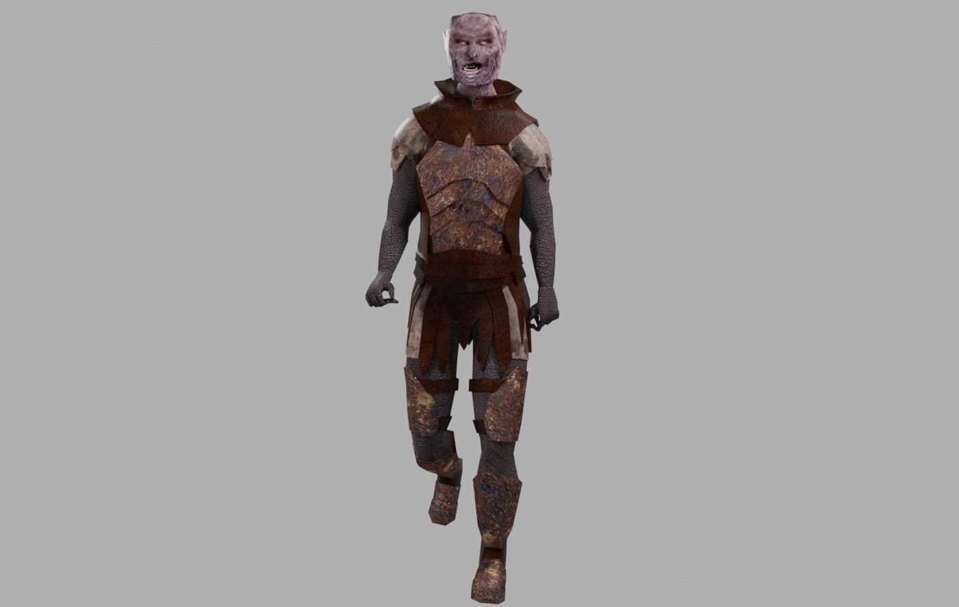 Orc Animated compatible with Mixamo Low-poly 3D model_6