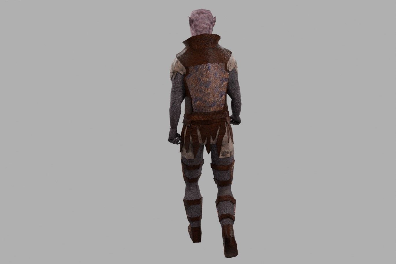 Orc Animated compatible with Mixamo Low-poly 3D model_7