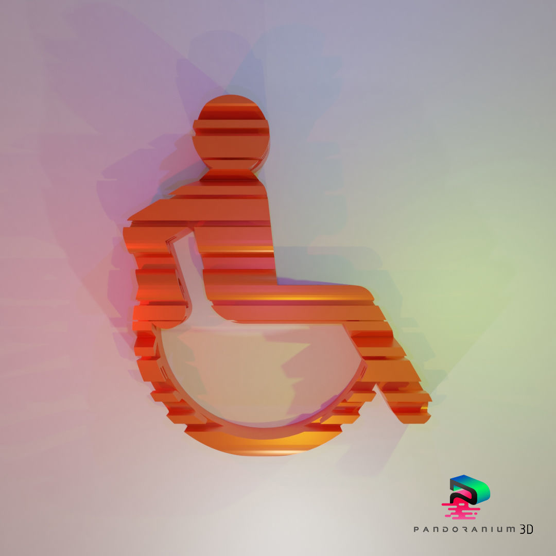 3D Word Shape - Never Give Up 3D print model_1