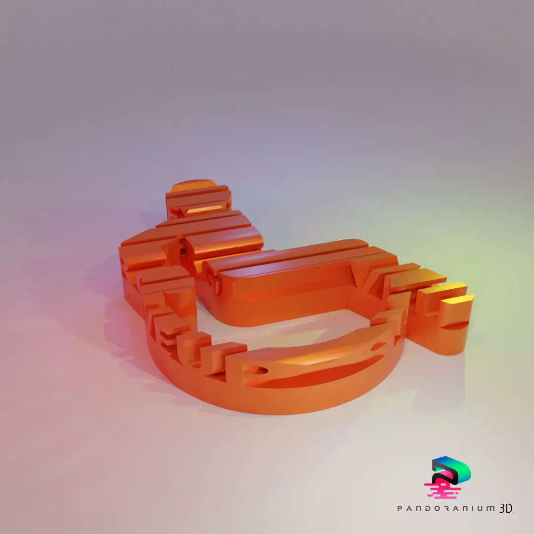 3D Word Shape - Never Give Up 3D print model_0