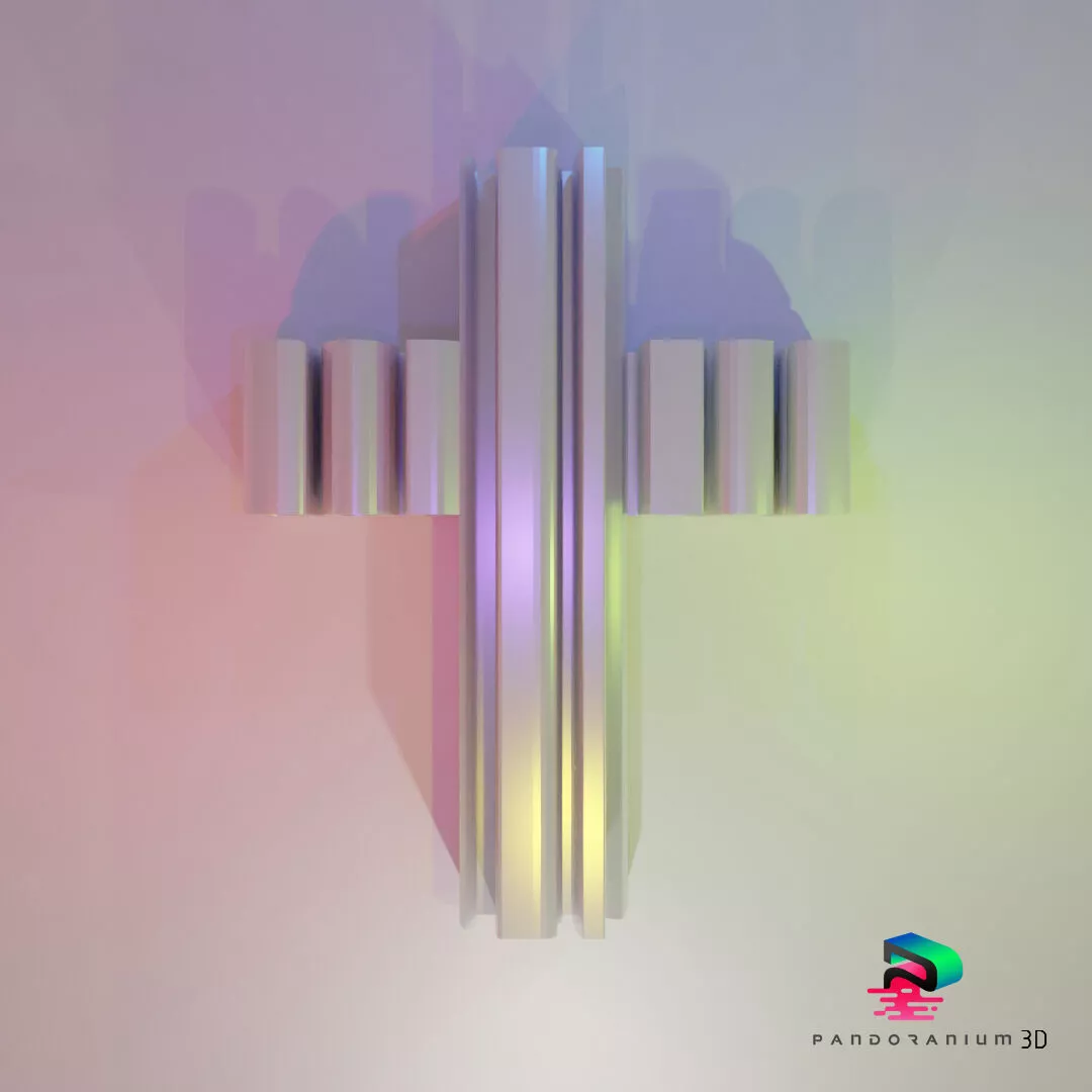 3D Word Shape - God Bless 3D print model