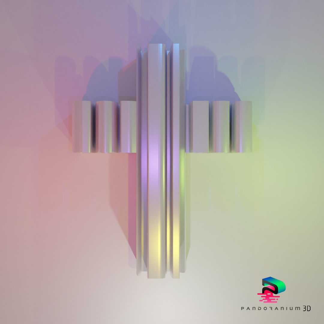 3D Word Shape - God Bless 3D print model_1