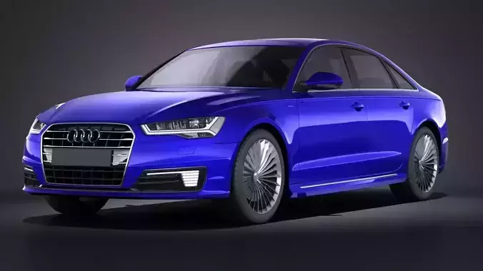 Audi A6L e-tron 2017 VRAY 3D model