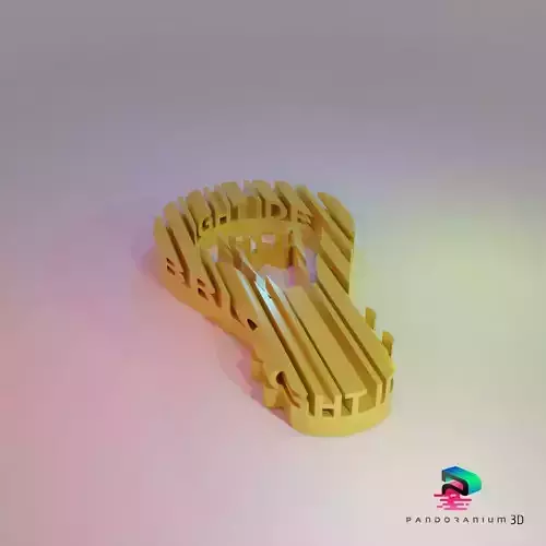 3D Word Shape - Bright Ideas