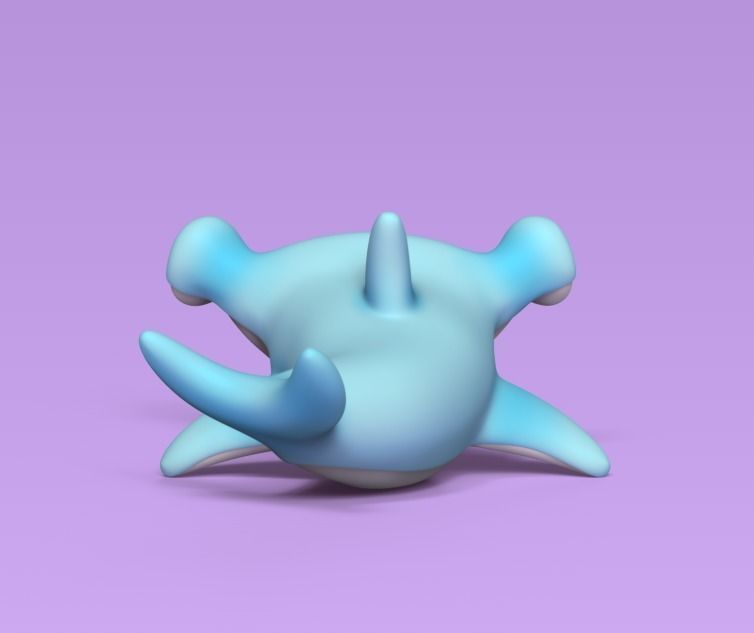 Hammer Shark 3D print model_3