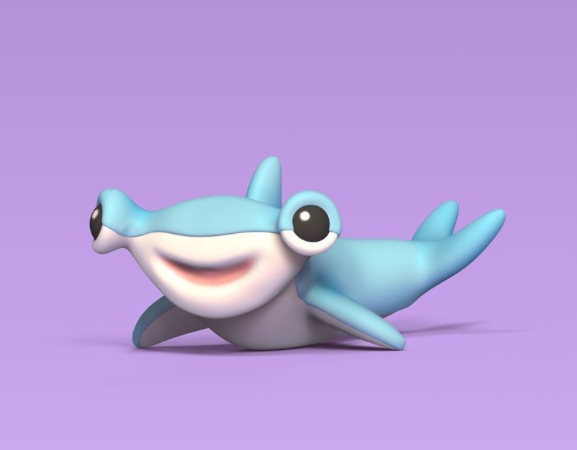 Hammer Shark 3D print model_1