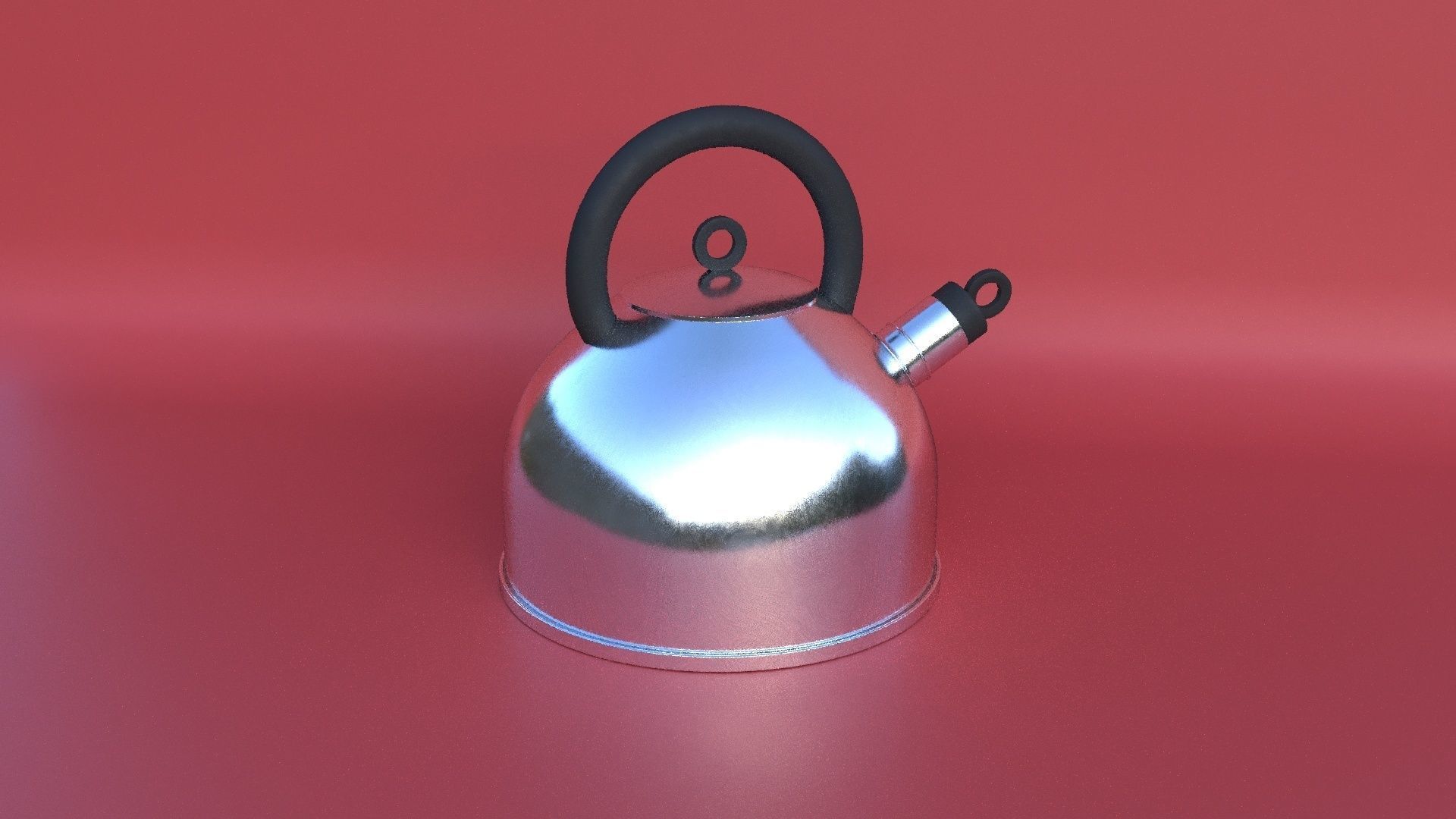 Stainless Steel Kettle 3D model_3