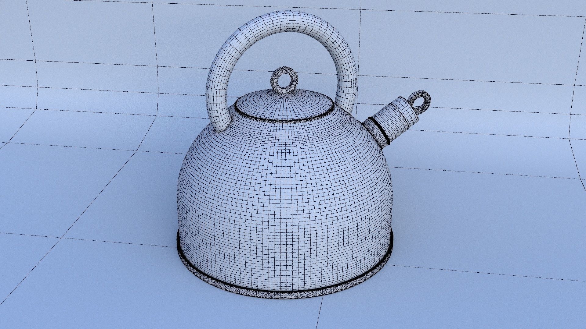 Stainless Steel Kettle 3D model_4