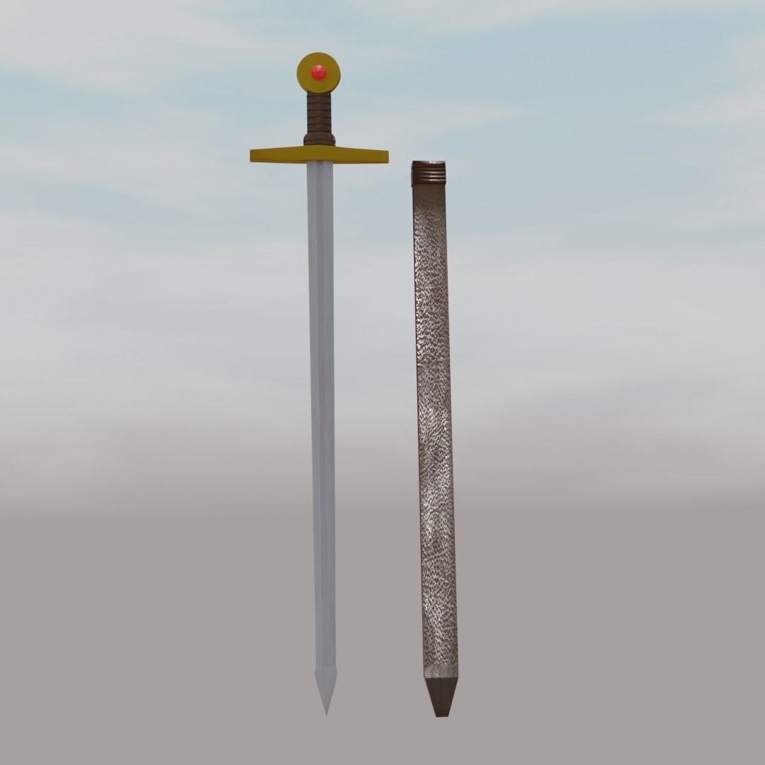 Sword 3D model 3D print model_1