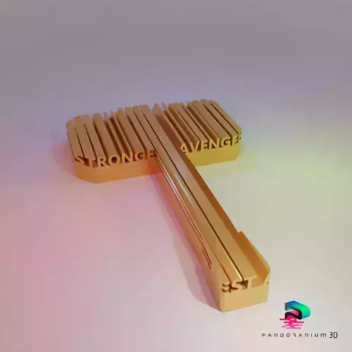 3D Word Shape - Strongest Avenger