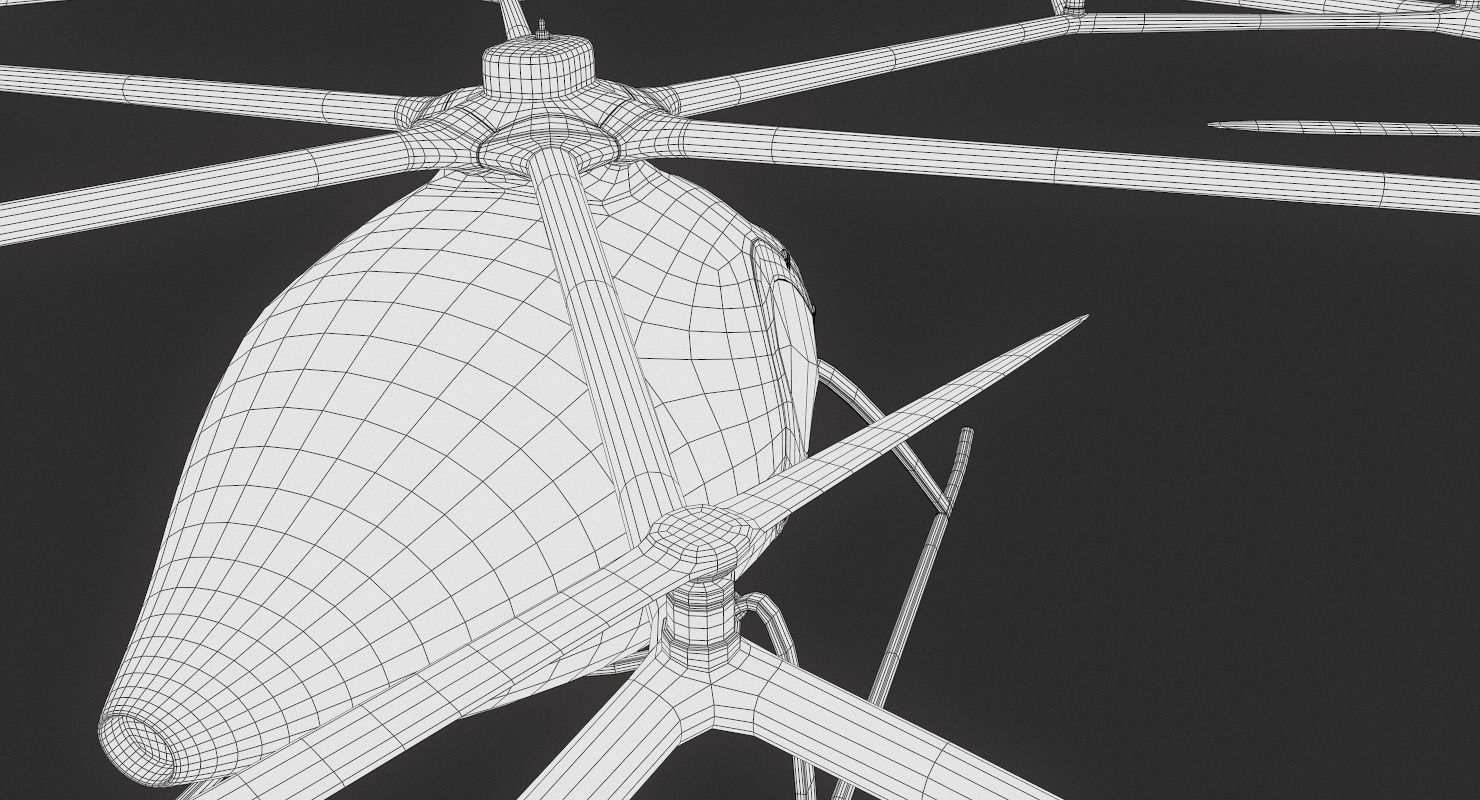 Flying Taxi Dubai PBR Low-poly 3D model_47