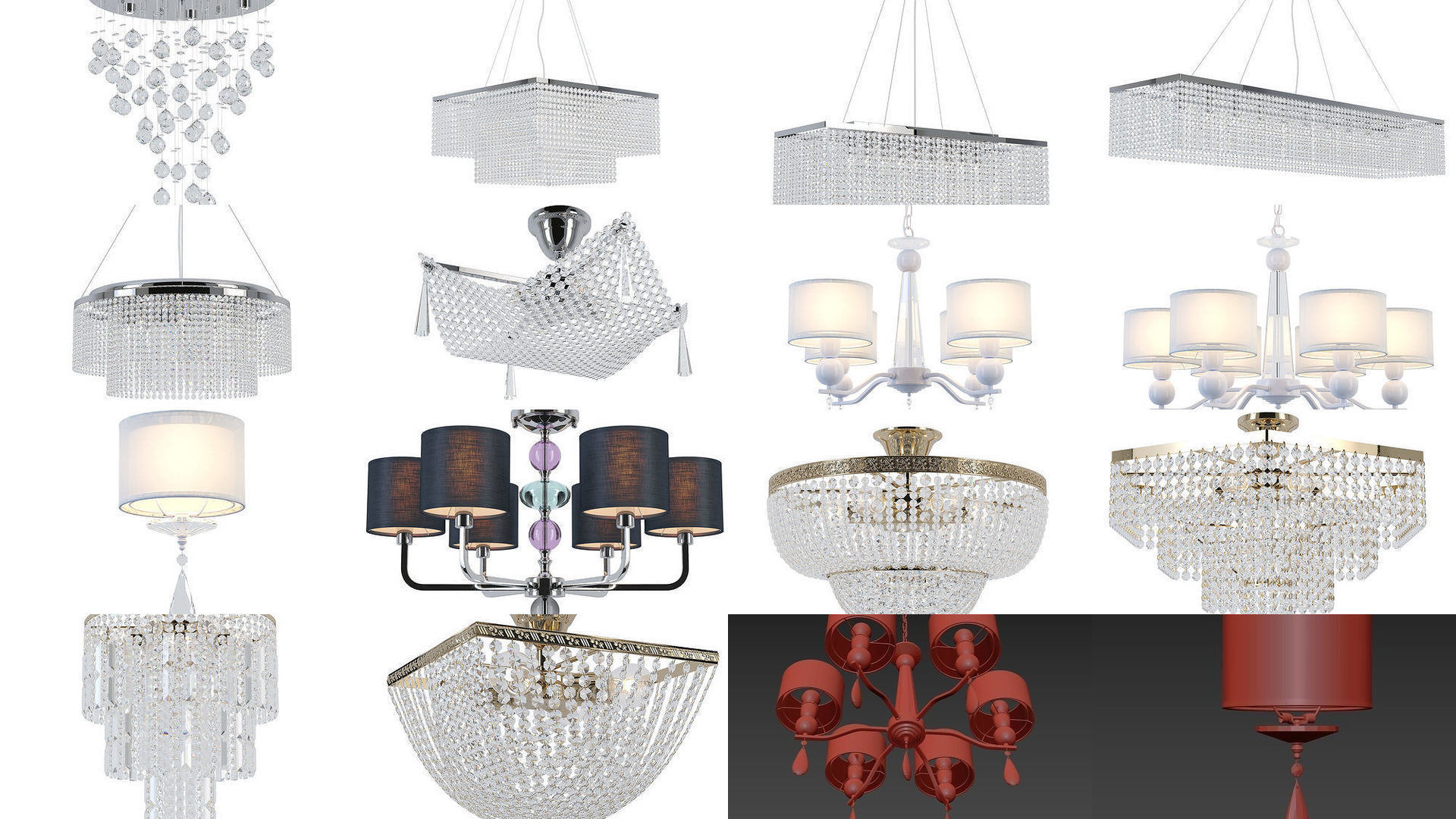 Collection of Sferon Chandeliers  _19