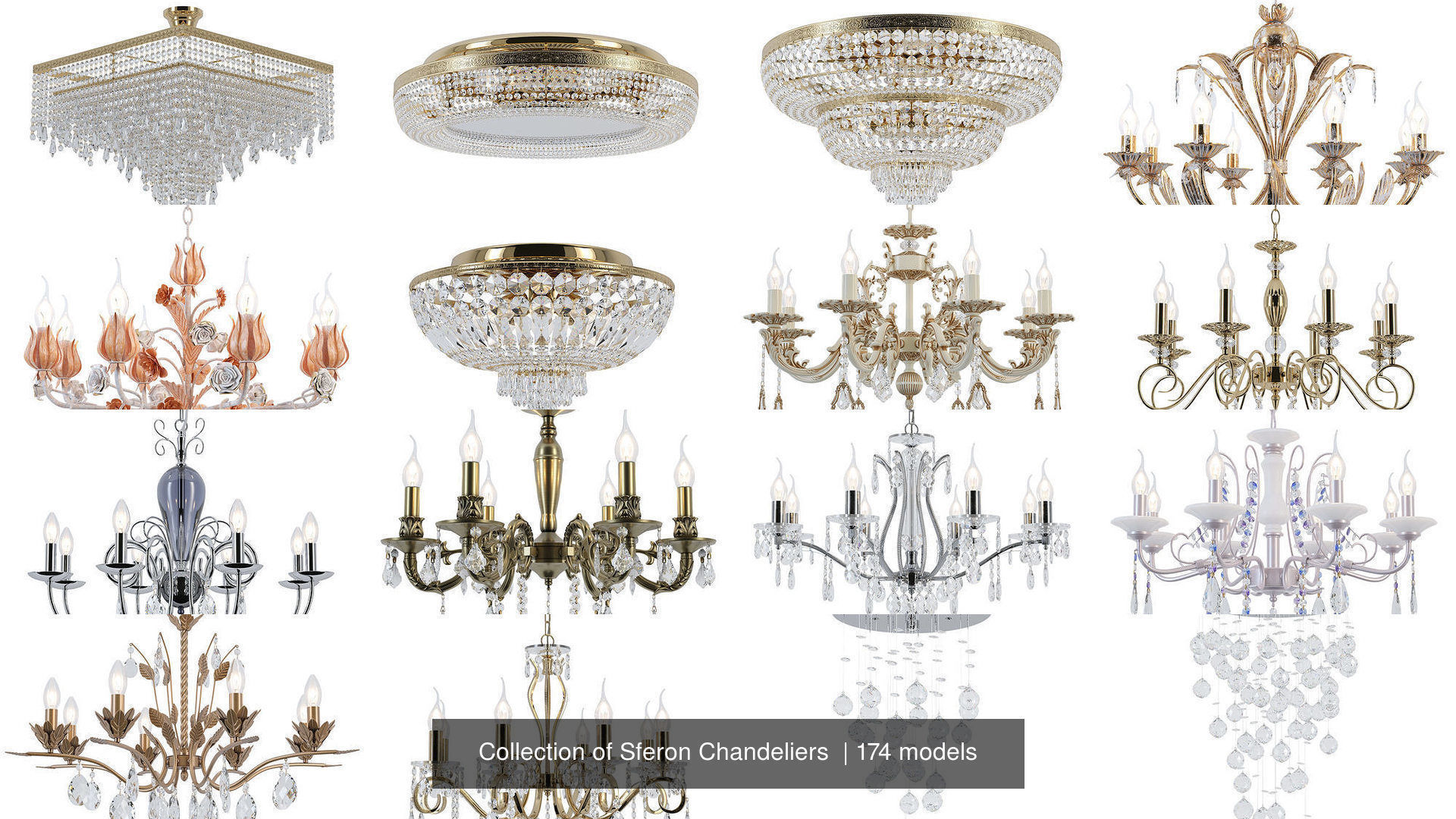 Collection of Sferon Chandeliers  _18