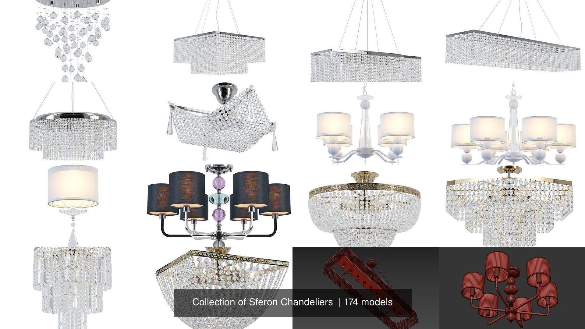 Collection of Sferon Chandeliers  _20