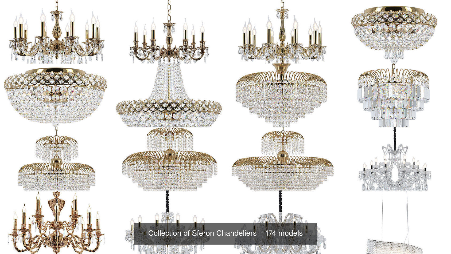 Collection of Sferon Chandeliers  _12