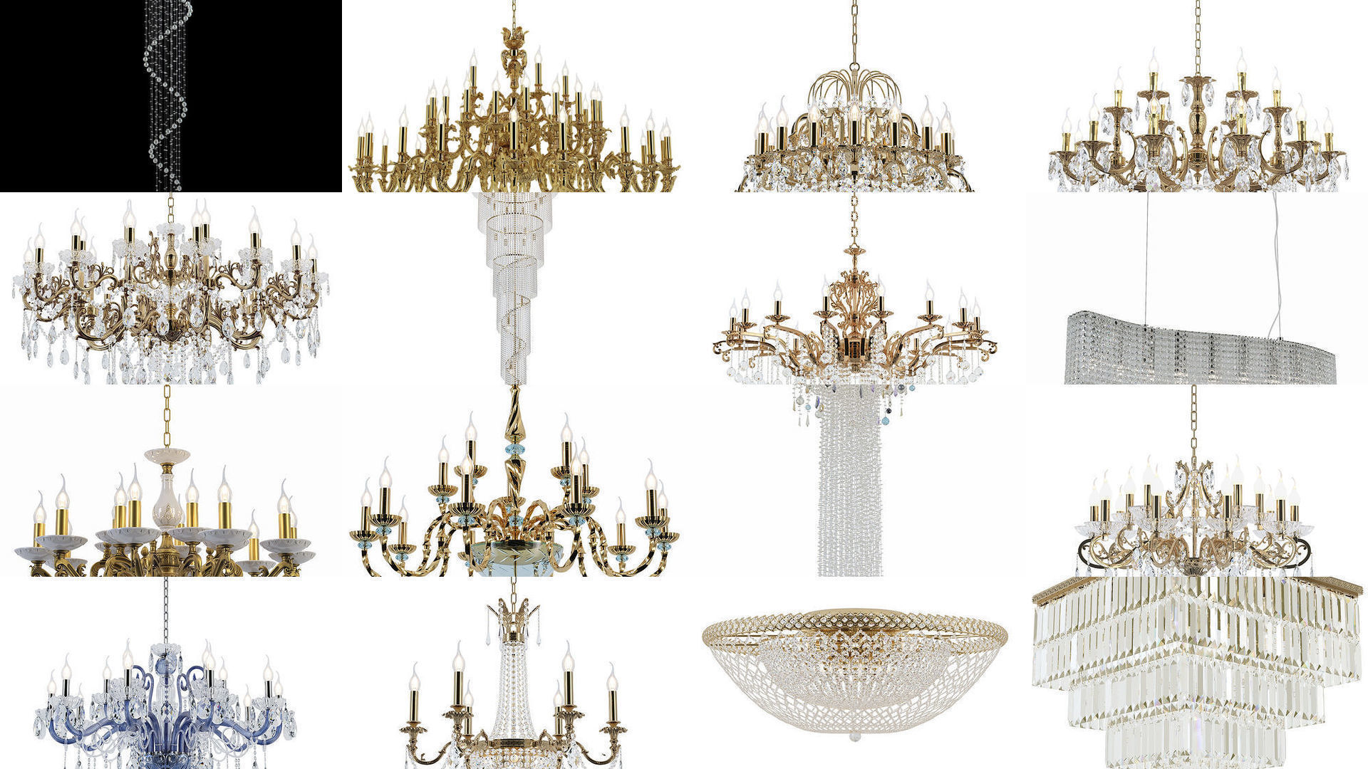 Collection of Sferon Chandeliers  _1