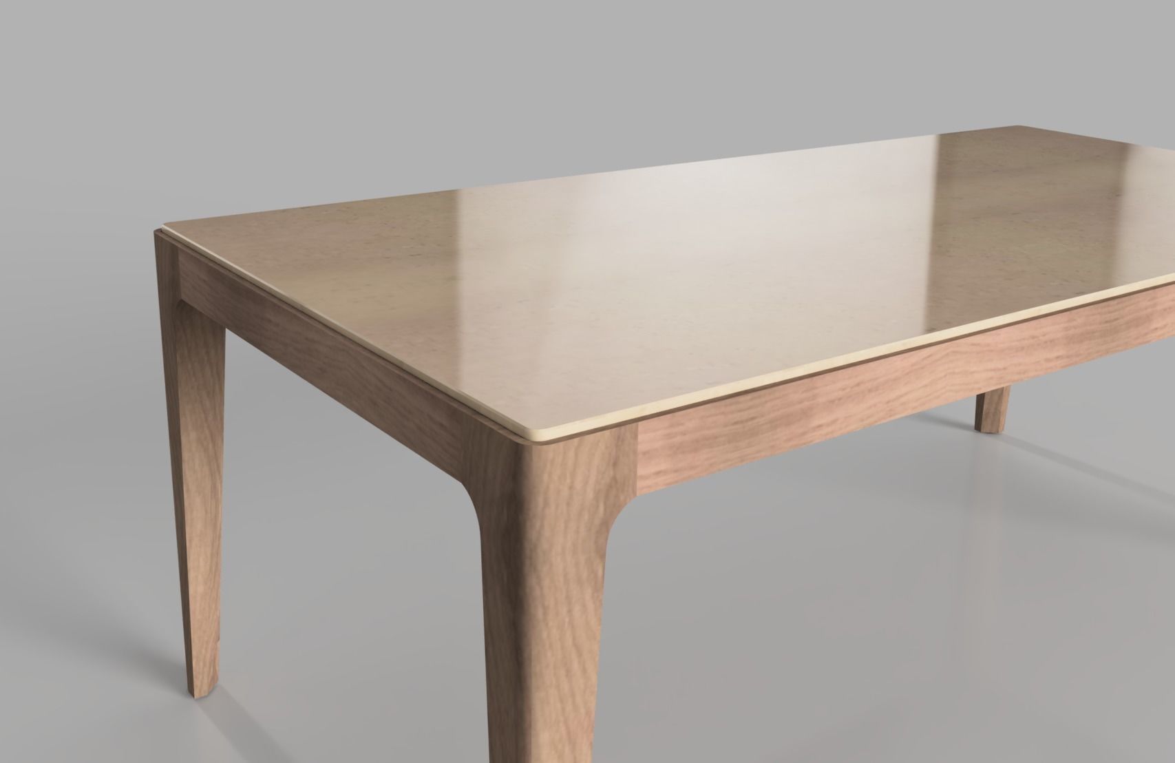 Porada Ziggy Dining Table 3D model_1
