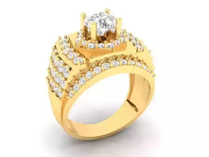 Luxury Multi Layer Diamond Ring for Men 583