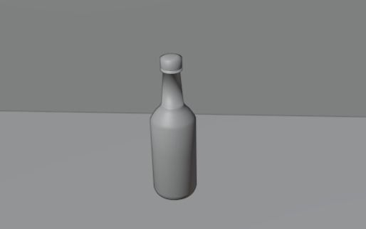 Realistic glass bottle prop with movement animation  Free 3D model_3