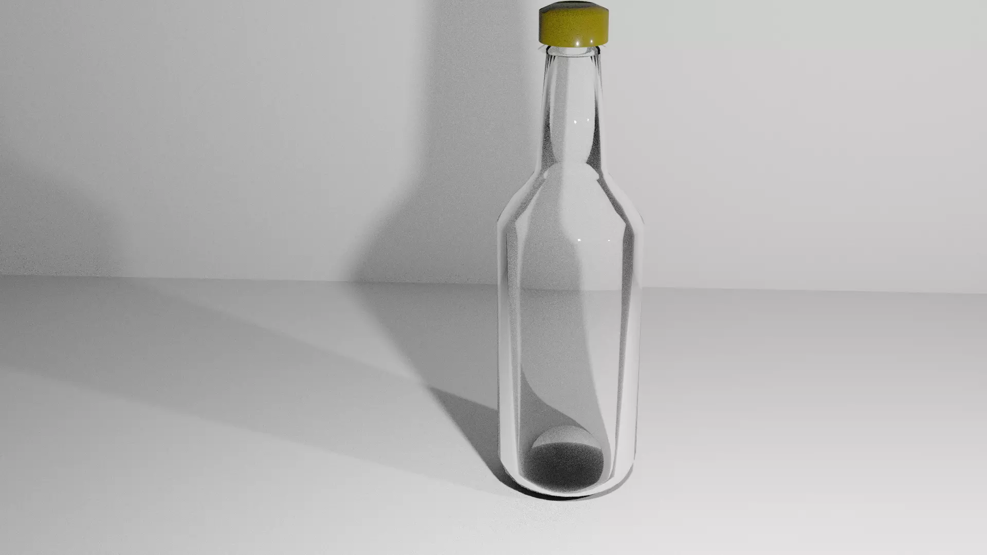 Realistic glass bottle prop with movement animation  Free 3D model_0