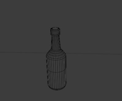 Realistic glass bottle prop with movement animation  Free 3D model_2