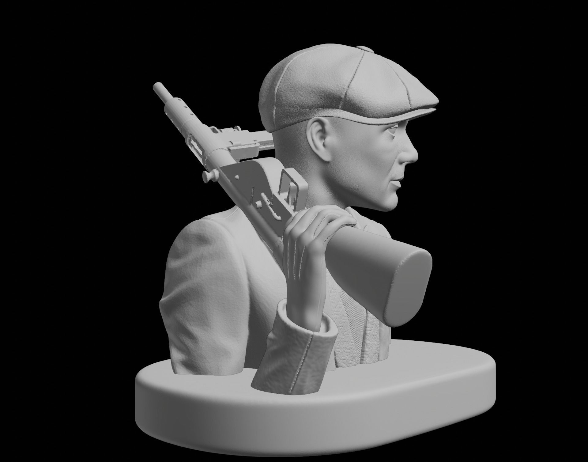 Thomas Shelby Bust 3D print model_1