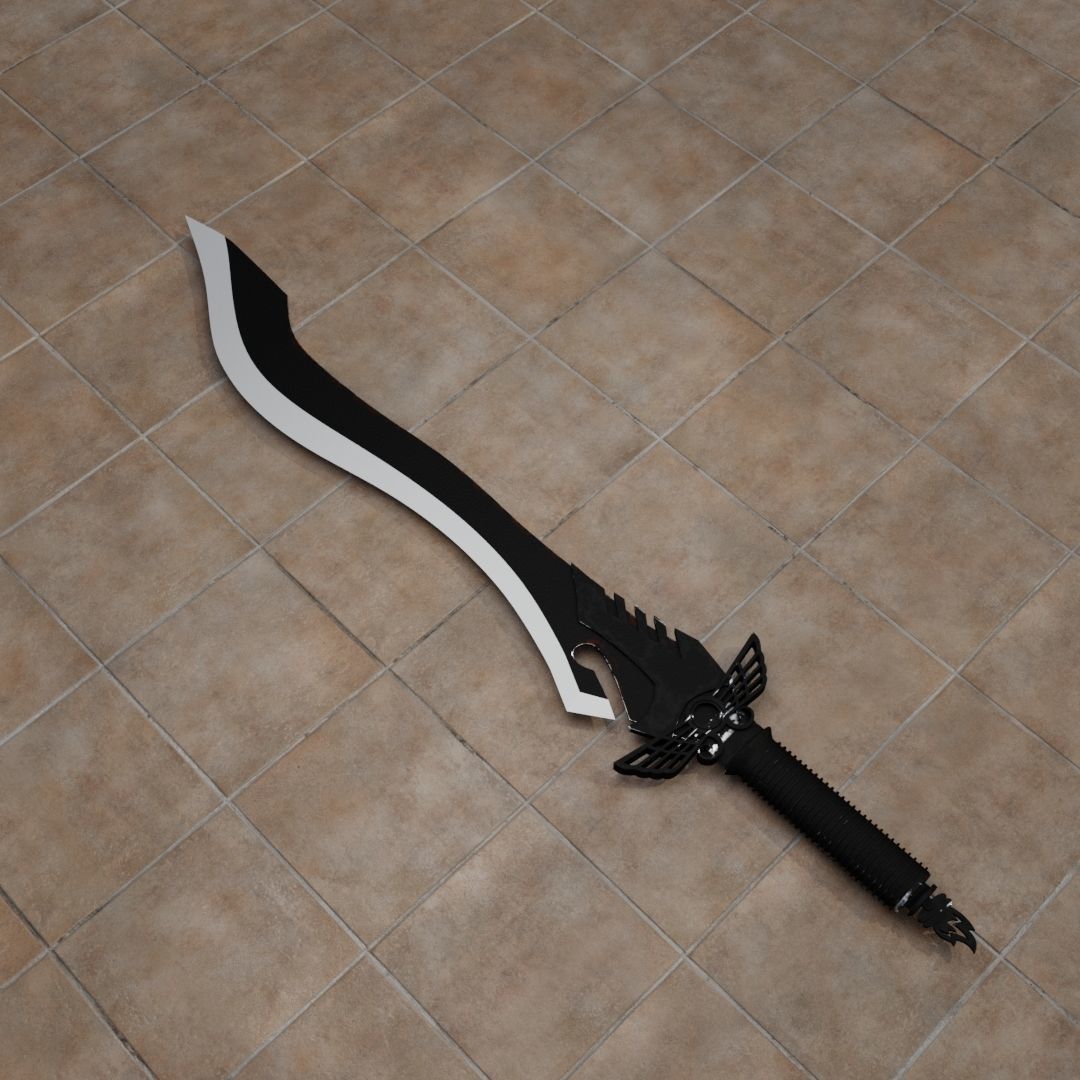 King Sword 3D model_2