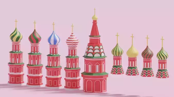 Moscow Kremlin Saint Basils Cathedral Russia