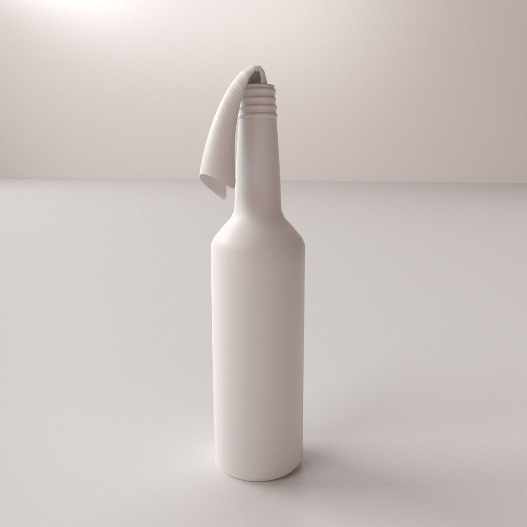 Molotov Cocktail 3D model_3