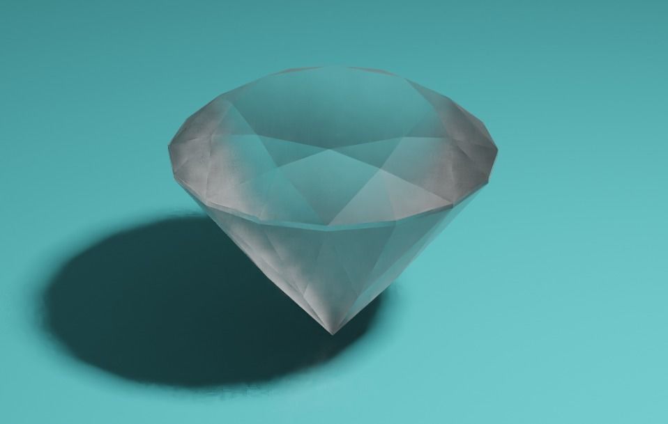 3D model low-poly Diamond VR / AR / low-poly | CGTrader