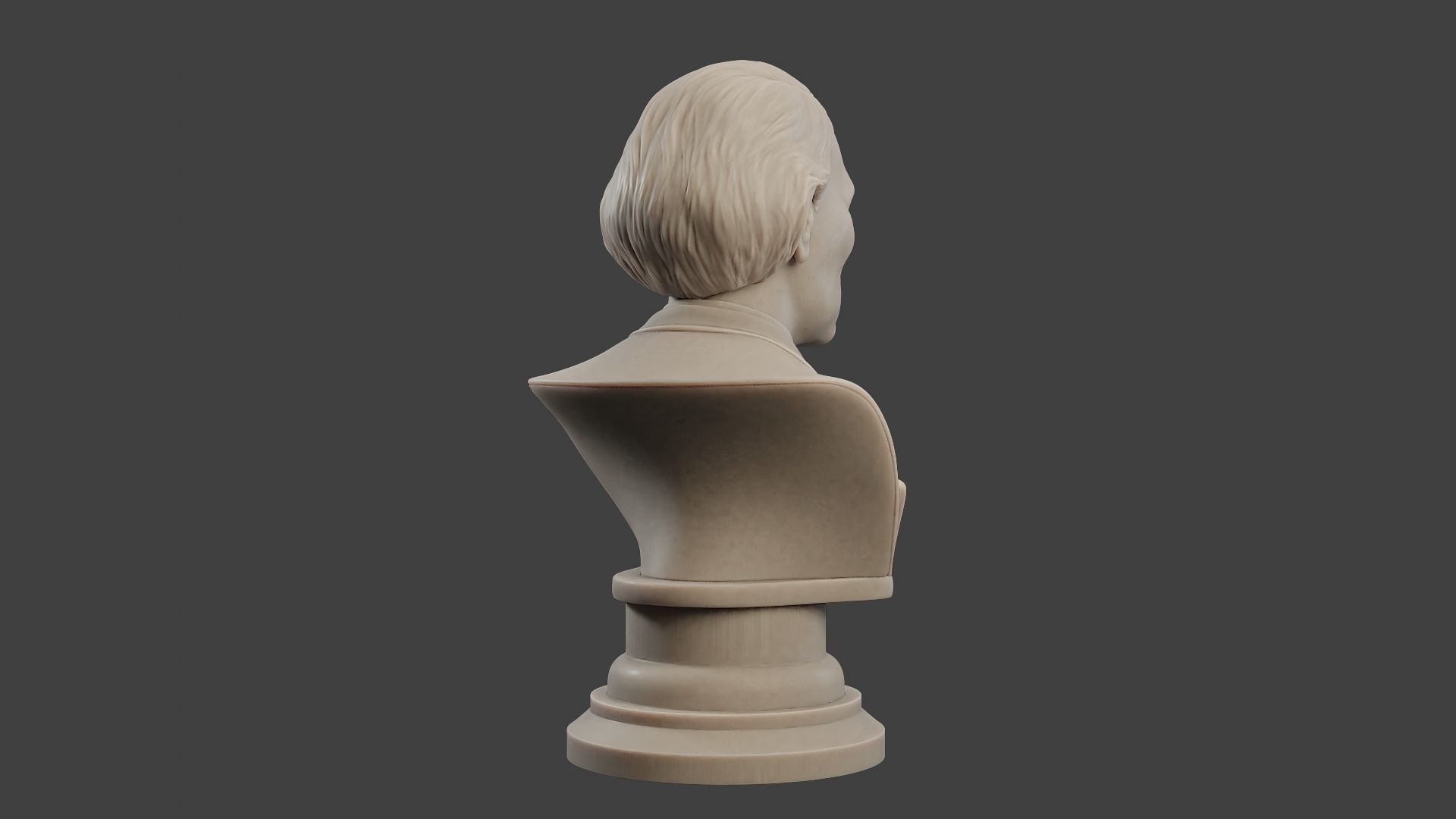 Jean Eugene Robert Houdin Bust 3D print model_7