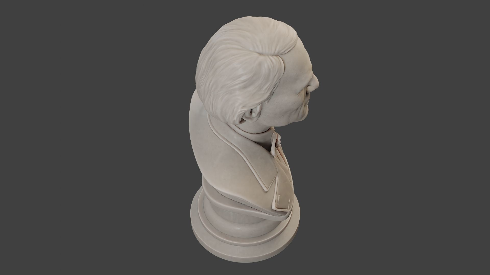 Jean Eugene Robert Houdin Bust 3D print model_23