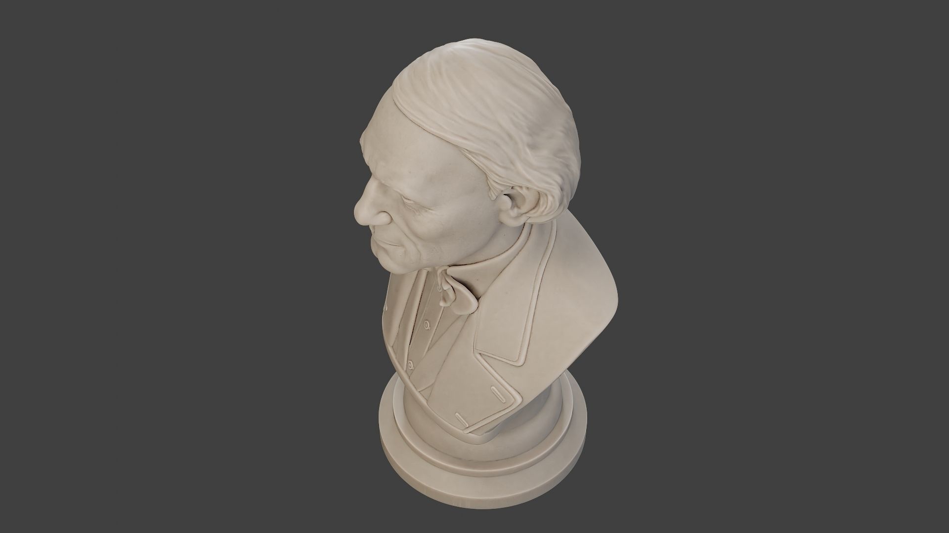 Jean Eugene Robert Houdin Bust 3D print model_15