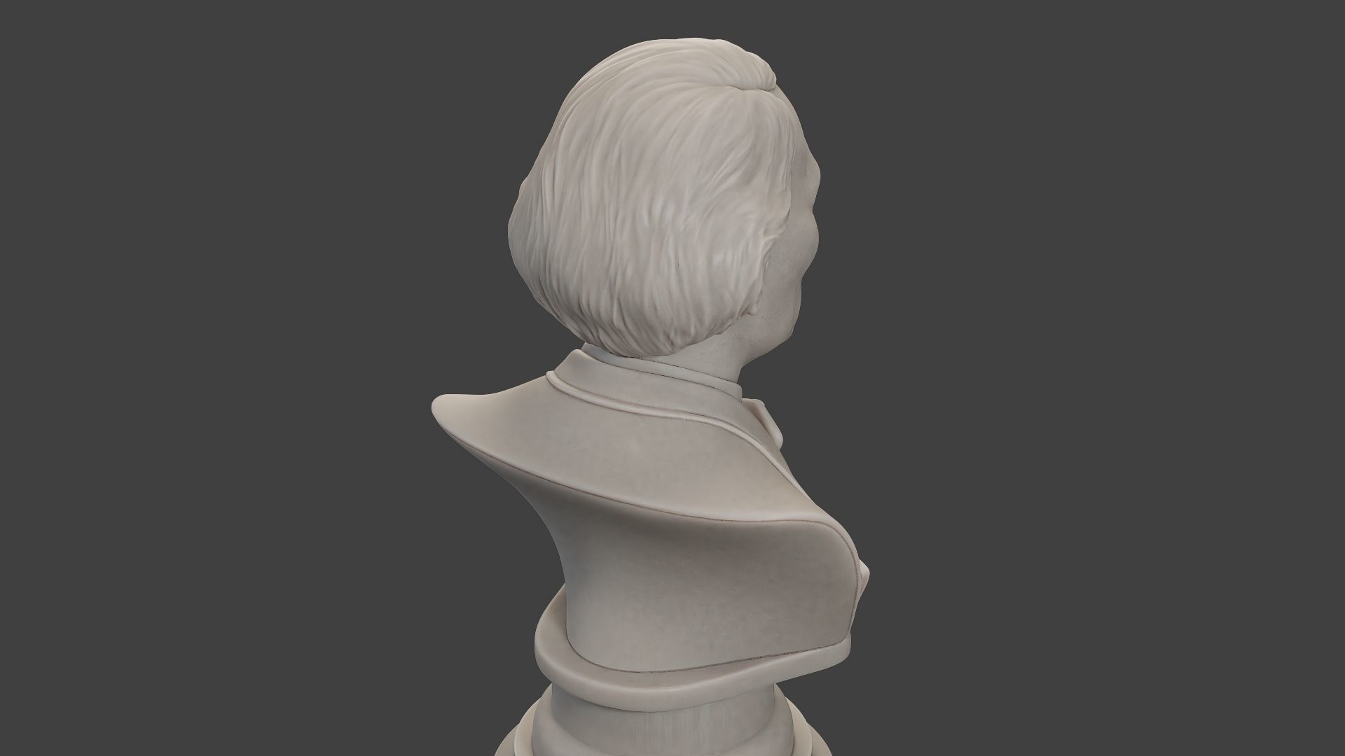 Jean Eugene Robert Houdin Bust 3D print model_24