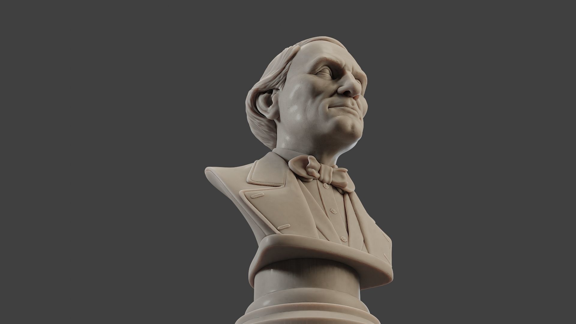 Jean Eugene Robert Houdin Bust 3D print model_28