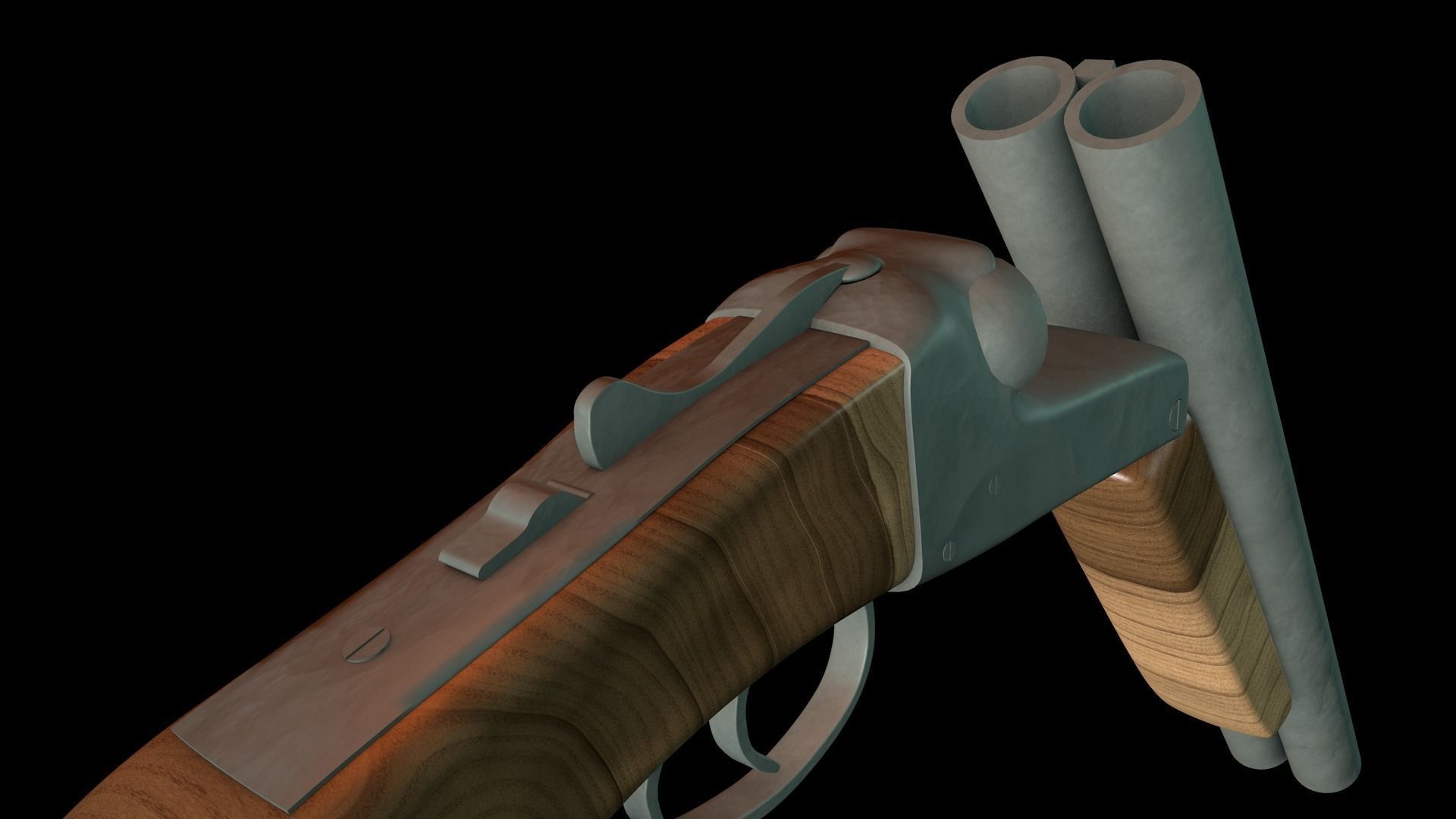 Sawn-Off Double Barrel 3D model_5