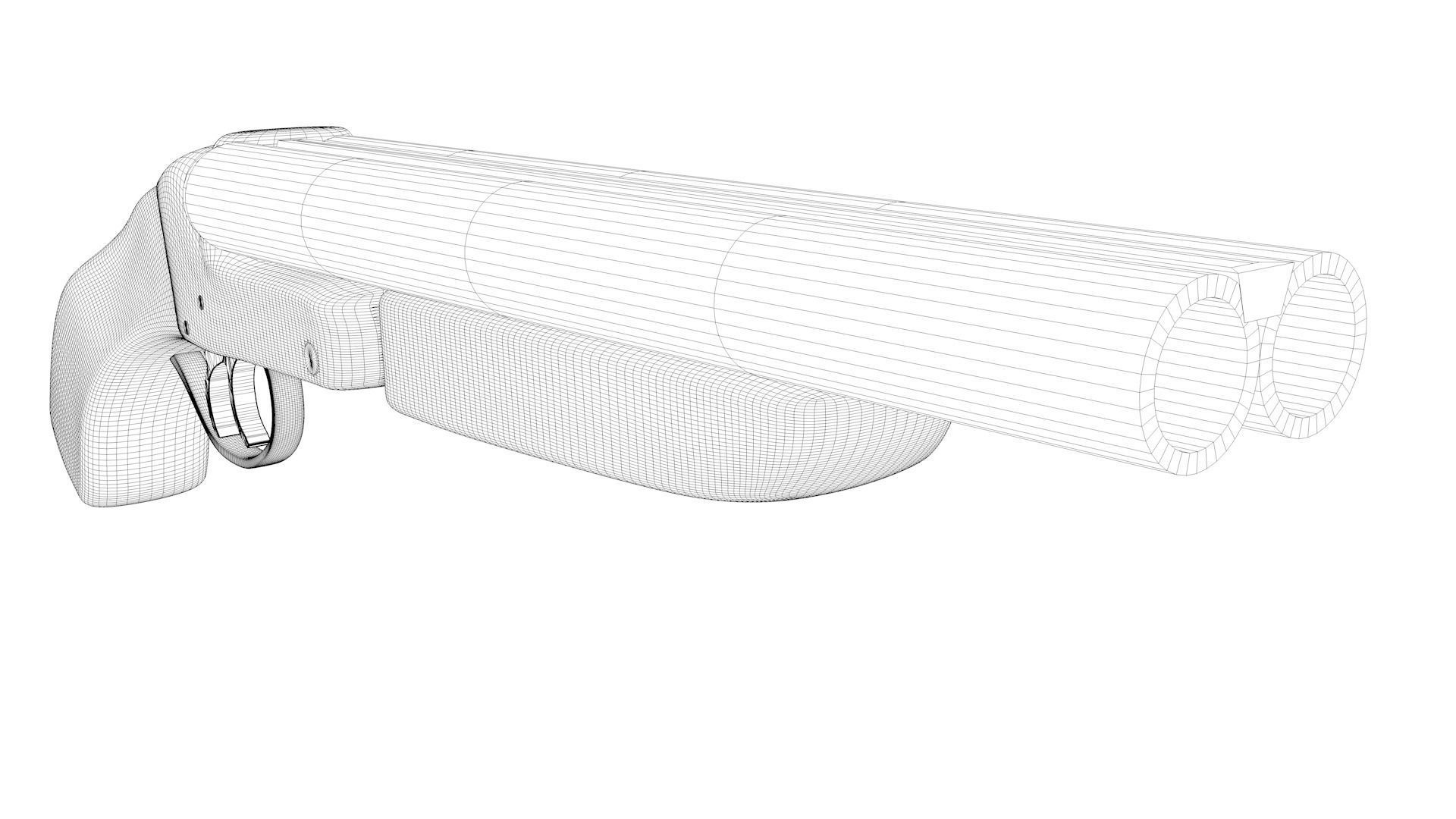 Sawn-Off Double Barrel 3D model_1